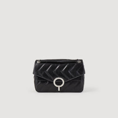 Yza bag in certified leather Black Sandro Women
