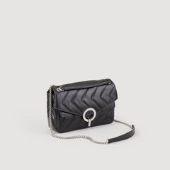 Yza bag in certified leather Black Sandro Women