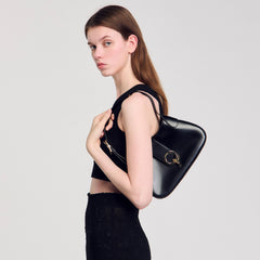 Janet bag in certified leather Black Sandro Women