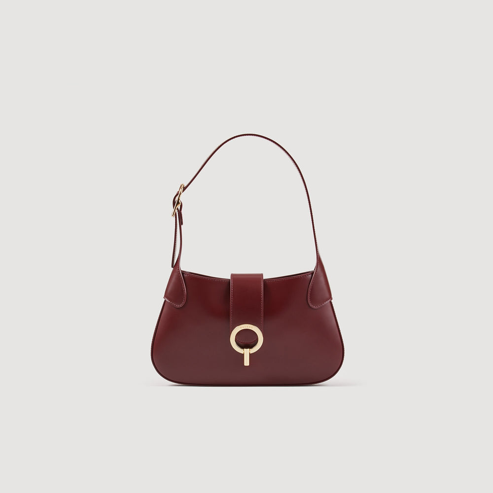 Janet bag in certified leather Bordeaux Sandro Women