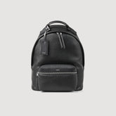Coated canvas backpack Black Sandro Men