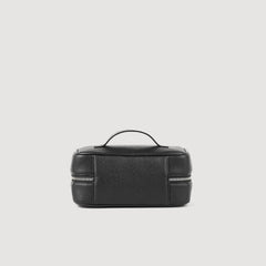 Toiletry bag in grained fabric Black Sandro Men