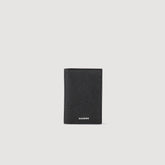 Reconstituted leather leather wallet Black Sandro Men