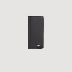 Reconstituted leather leather wallet Black Sandro Men