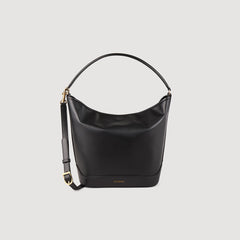 TANGOSO leather bucket bag Black Sandro Women