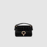 Mock croc leather Yza bag Black Sandro Women