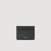 Reconstituted leather cardholder Graphites Sandro Men