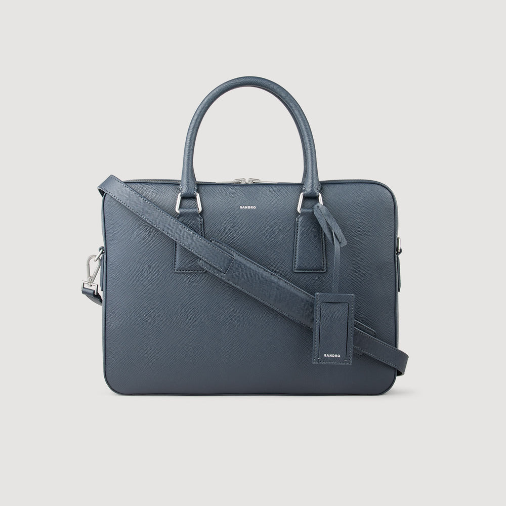 Reconstituted leather briefcase Fonte Sandro Men