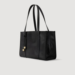 Soft leather tote bag Black Sandro Women