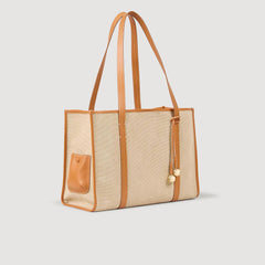Canvas tote bag Beige Sandro Women