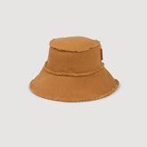 Cotton bucket hat Camel Sandro Men