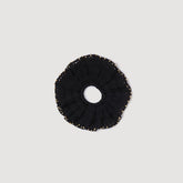 Beaded crochet scrunchie Black Sandro Women