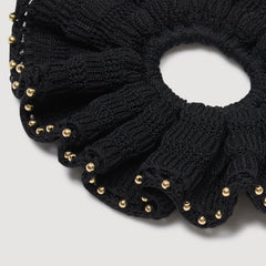 Beaded crochet scrunchie Black Sandro Women