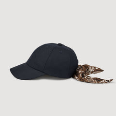 Cap with tied scarf Blue Sandro Women