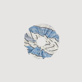 Striped silk scrunchie Sky Blue Sandro Women