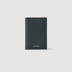Reconstituted leather leather wallet Steel Sandro Men