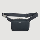 Small reconstitued leather bag Steel Sandro Men