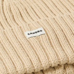 Knit hat Butter Cream Sandro Men