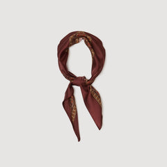 Placed print scarf Nude / Bordeaux Sandro Women