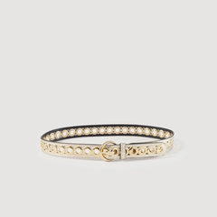 Belt with eyelets Gold Sandro Women