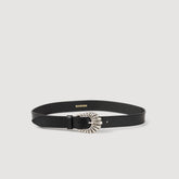 Leather belt Black Sandro Women