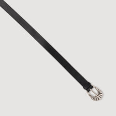 Leather belt Black Sandro Women