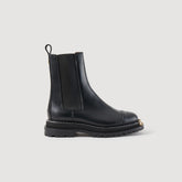 Ankle boots with notched sole Black Sandro Women