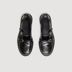 Multi-Buckle Mary Jane loafers Black Sandro Women