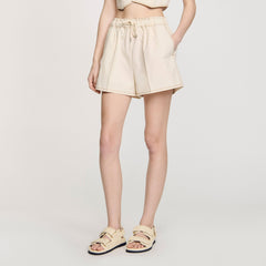 Plain leather lambskin sandals Vanilla Sandro Women