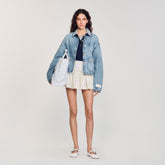 Denim jacket Blue Jean Sandro Women