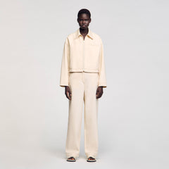 Denim lace-up jacket Sand Sandro Women