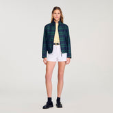 Checked jacket Green / Blue Sandro Women