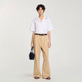 Crochet collar shirt White Sandro Women