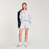 Striped shirt Blue / Ecru Sandro Women