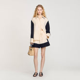 Two-tone shirt Ecru Sandro Women