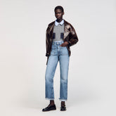 Flared faded jeans Blue Jean Sandro Women