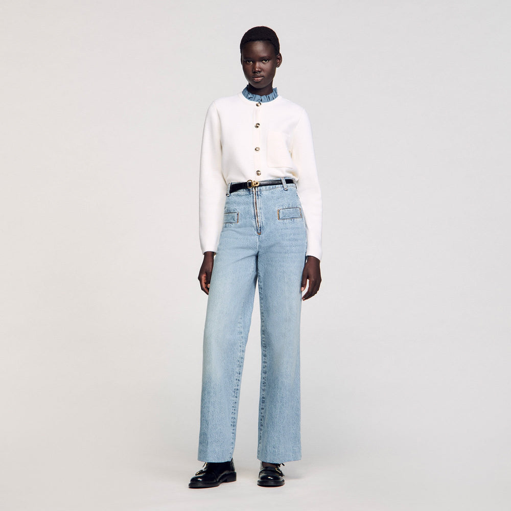 Wide-leg jeans Blue Jean Sandro Women