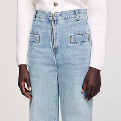 Wide-leg jeans Blue Jean Sandro Women