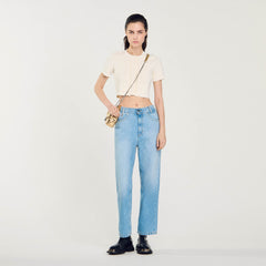Low-rise straight-leg jeans Blue Jean Sandro Women