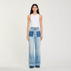 High-rise jeans Light Bu Jean Sandro Women