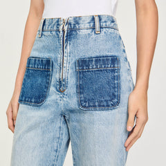 High-rise jeans Light Bu Jean Sandro Women
