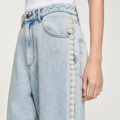 Beaded jeans Light Bu Jean Sandro Women