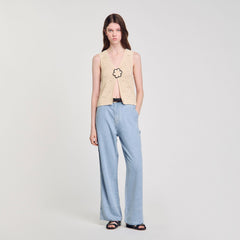 Wide-leg jeans Blue Jean Sandro Women
