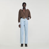 Straight-leg jeans Blue Sandro Women
