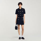 Mini pleated skirt Black Sandro Women
