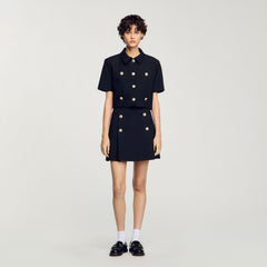 Mini pleated skirt Black Sandro Women