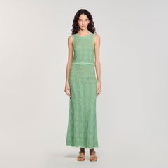 Maxi knit skirt Mint Sandro Women