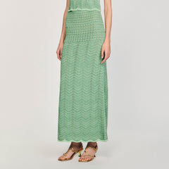 Maxi knit skirt Mint Sandro Women