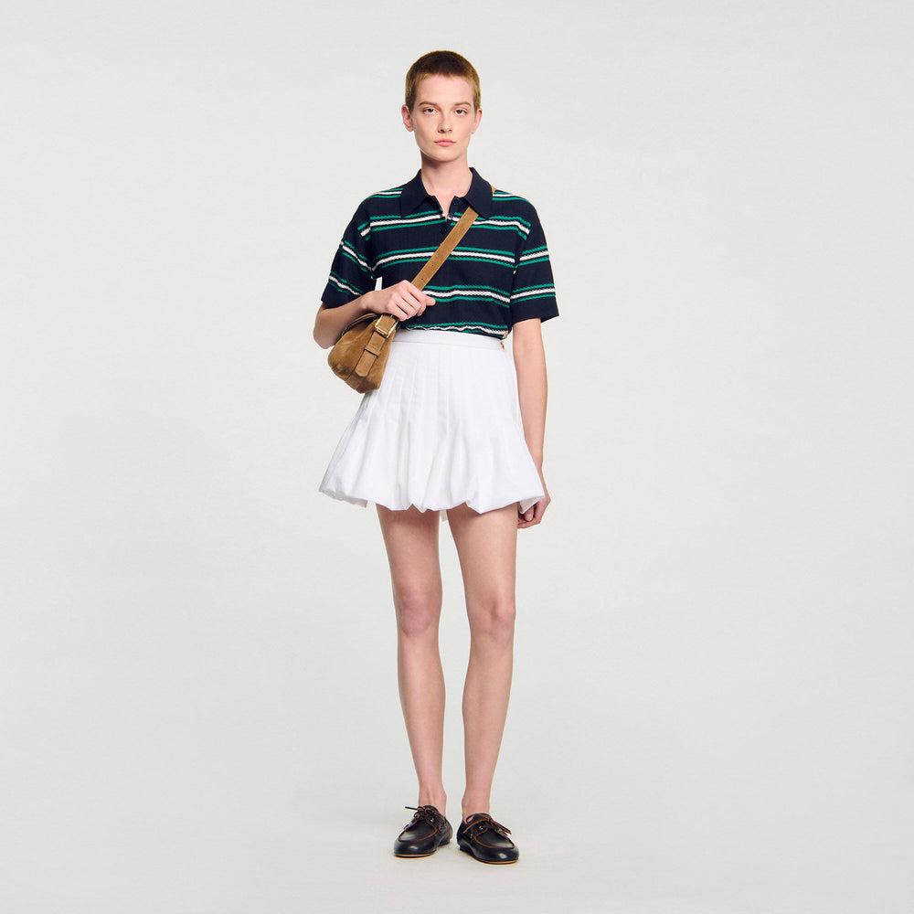 Mini bubble skirt White Sandro Women