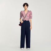 Suit trousers Navy Blue Sandro Women